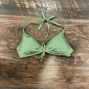 Green sparkly Target bikini top! Size M